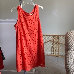 Orange cut out dress